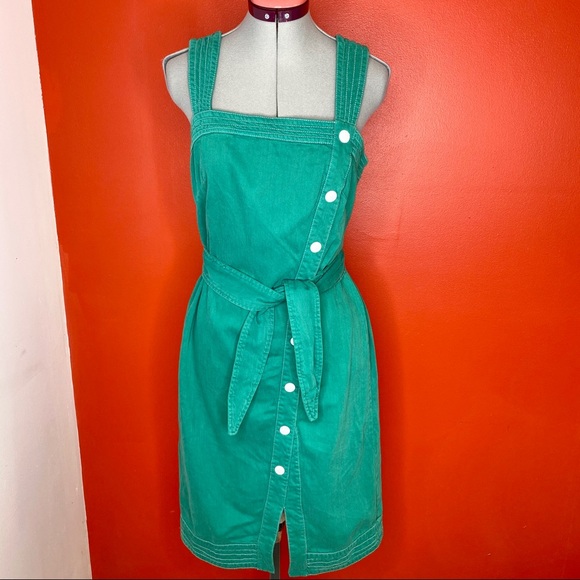 NWOT Anthropologie Elizabeth Button-Front Dress - Picture 6 of 8